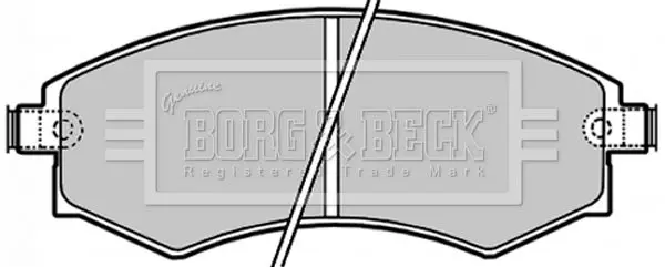 Handler.Part Brake pad set, disc brake BORG & BECK BBP1658 1