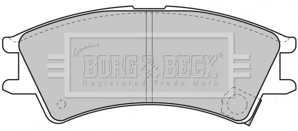 Handler.Part Brake pad set, disc brake BORG & BECK BBP1659 1