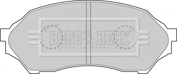 Handler.Part Brake pad set, disc brake BORG & BECK BBP1663 1