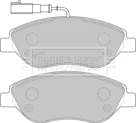 Handler.Part Brake pad set, disc brake BORG & BECK BBP1754 2