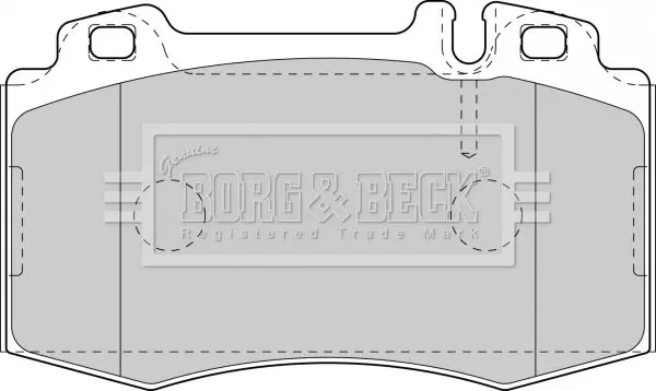 Handler.Part Brake pad set, disc brake BORG & BECK BBP1756 2