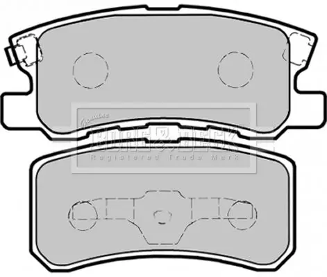 Handler.Part Brake pad set, disc brake BORG & BECK BBP1758 2