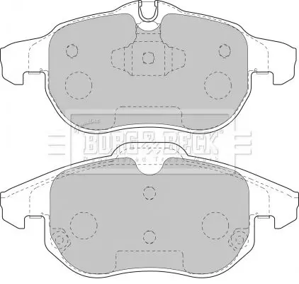 Handler.Part Brake pad set, disc brake BORG & BECK BBP1765 2