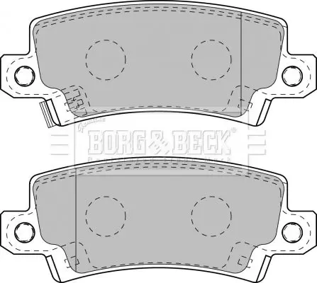 Handler.Part Brake pad set, disc brake BORG & BECK BBP1770 2