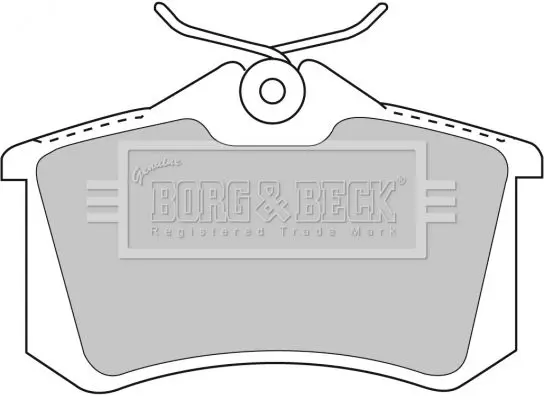 Handler.Part Brake pad set, disc brake BORG & BECK BBP1778 2