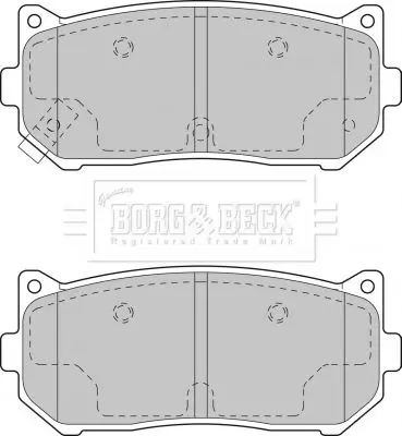 Handler.Part Brake pad set, disc brake BORG & BECK BBP1793 2