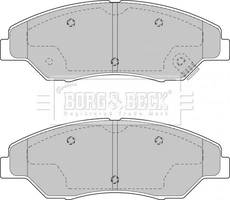 Handler.Part Brake pad set, disc brake BORG & BECK BBP1795 1