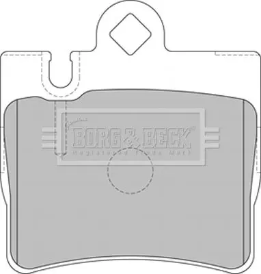 Handler.Part Brake pad set, disc brake BORG & BECK BBP1797 1