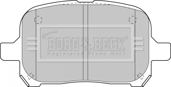 Handler.Part Brake pad set, disc brake BORG & BECK BBP1810 1