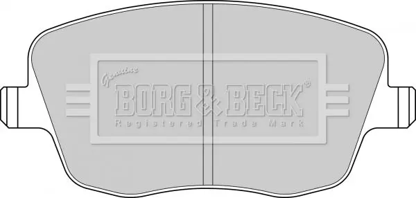 Handler.Part Brake pad set, disc brake BORG & BECK BBP1825 1