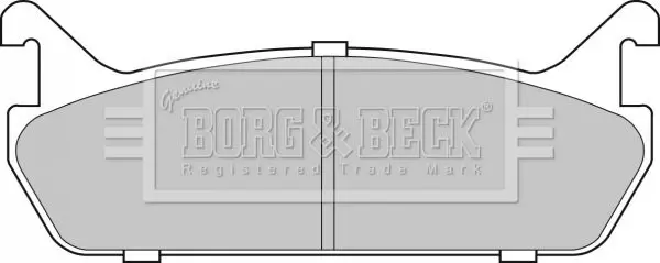 Handler.Part Brake pad set, disc brake BORG & BECK BBP1828 2