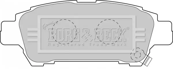 Handler.Part Brake pad set, disc brake BORG & BECK BBP1838 2