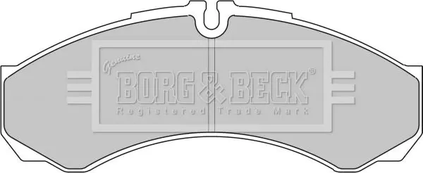 Handler.Part Brake pad set, disc brake BORG & BECK BBP1862 2