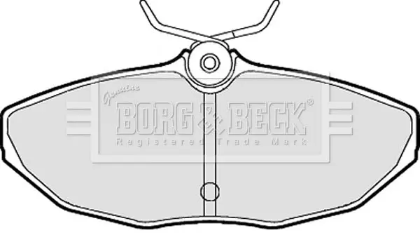 Handler.Part Brake pad set, disc brake BORG & BECK BBP1870 1