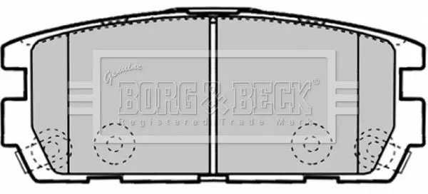 Handler.Part Brake pad set, disc brake BORG & BECK BBP1893 2