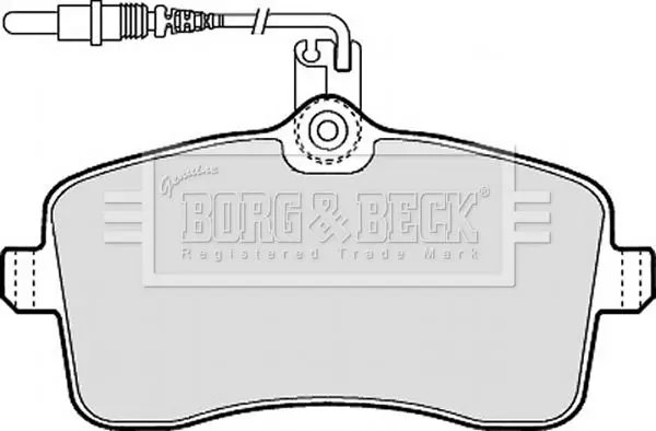 Handler.Part Brake pad set, disc brake BORG & BECK BBP1897 1