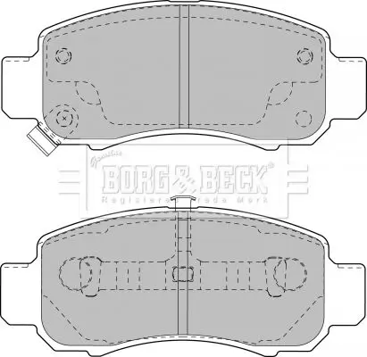 Handler.Part Brake pad set, disc brake BORG & BECK BBP1906 1