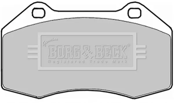 Handler.Part Brake pad set, disc brake BORG & BECK BBP1909 2