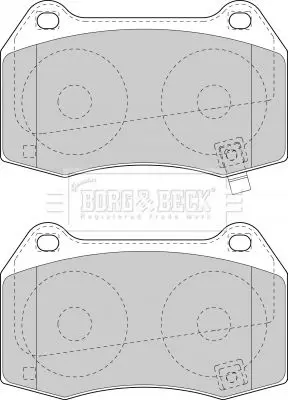 Handler.Part Brake pad set, disc brake BORG & BECK BBP1971 1