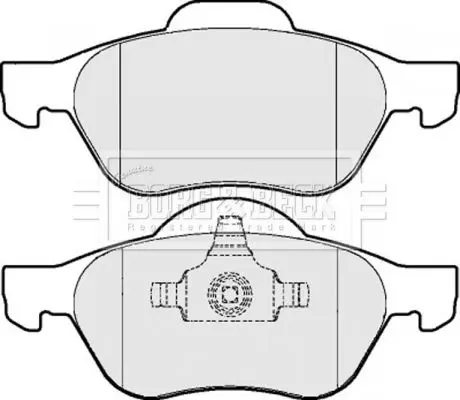 Handler.Part Brake pad set, disc brake BORG & BECK BBP2015 2