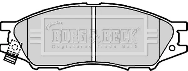 Handler.Part Brake pad set, disc brake BORG & BECK BBP1917 1