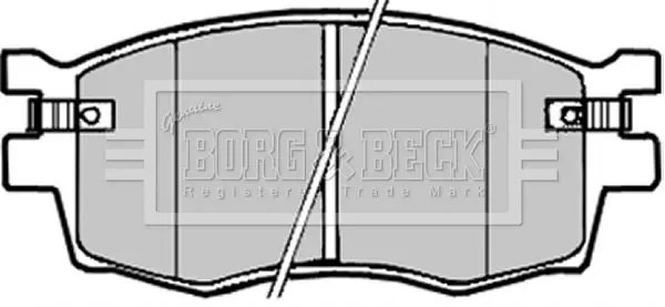 Handler.Part Brake pad set, disc brake BORG & BECK BBP1923 2