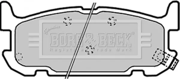 Handler.Part Brake pad set, disc brake BORG & BECK BBP1936 2