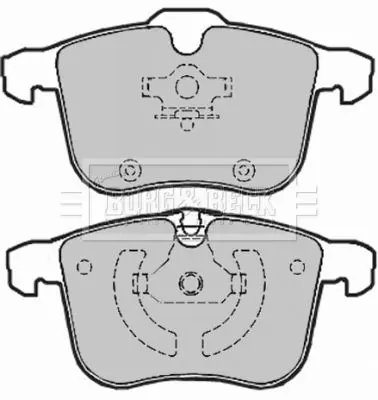 Handler.Part Brake pad set, disc brake BORG & BECK BBP1942 2