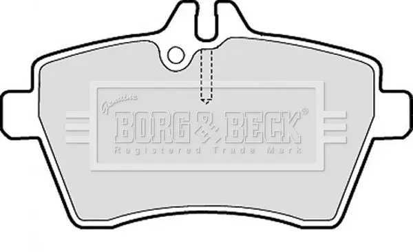 Handler.Part Brake pad set, disc brake BORG & BECK BBP1950 2