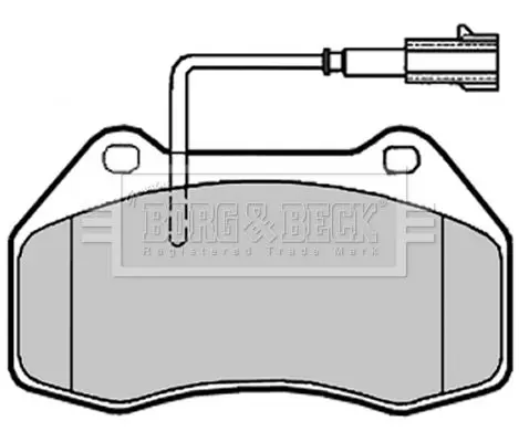 Handler.Part Brake pad set, disc brake BORG & BECK BBP2019 1