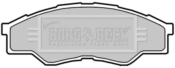 Handler.Part Brake pad set, disc brake BORG & BECK BBP2032 2