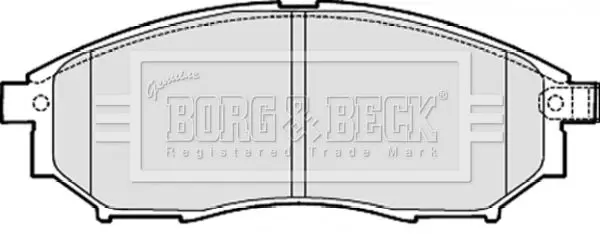 Handler.Part Brake pad set, disc brake BORG & BECK BBP2060 2