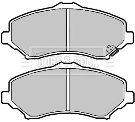 Handler.Part Brake pad set, disc brake BORG & BECK BBP2089 2