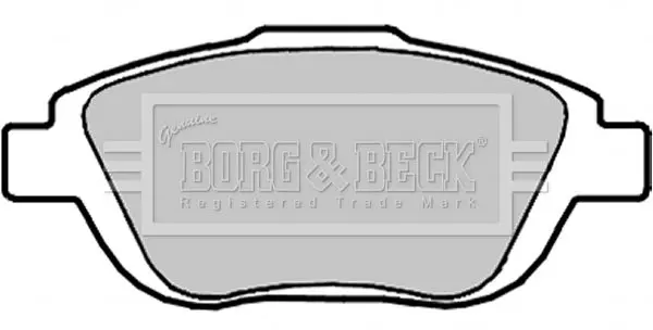 Handler.Part Brake pad set, disc brake BORG & BECK BBP2096 2