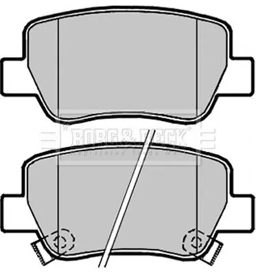 Handler.Part Brake pad set, disc brake BORG & BECK BBP2099 2