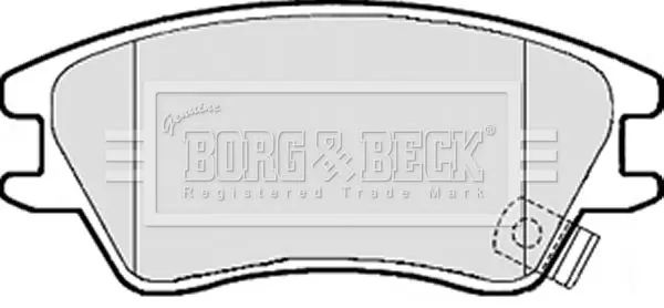 Handler.Part Brake pad set, disc brake BORG & BECK BBP2102 2