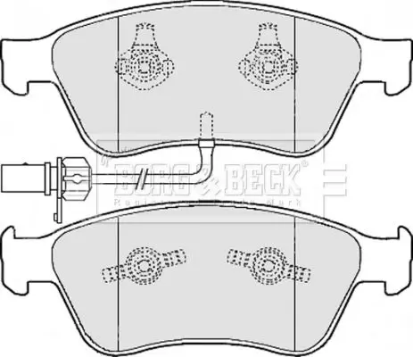 Handler.Part Brake pad set, disc brake BORG & BECK BBP2111 2