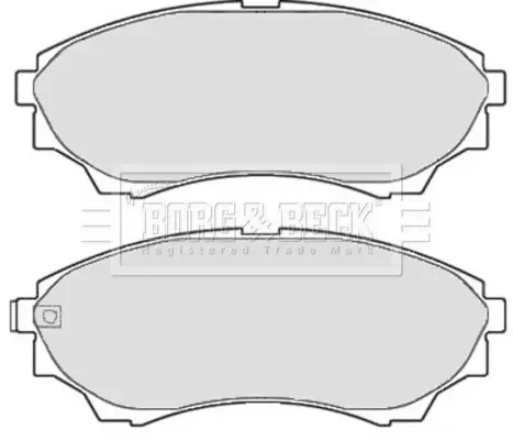 Handler.Part Brake pad set, disc brake BORG & BECK BBP2119 2