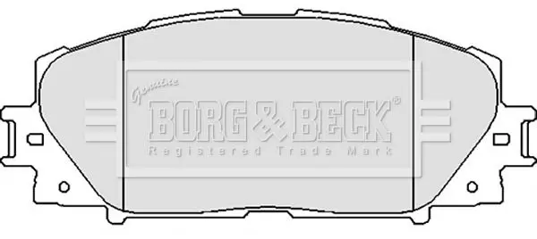 Handler.Part Brake pad set, disc brake BORG & BECK BBP2123 2