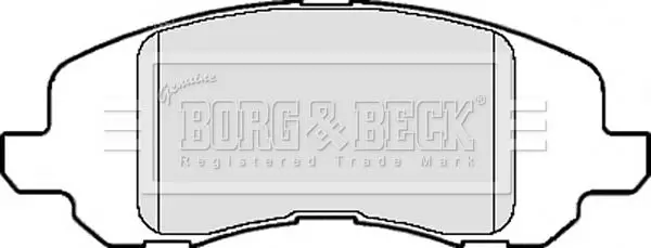 Handler.Part Brake pad set, disc brake BORG & BECK BBP2125 2