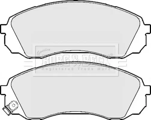 Handler.Part Brake pad set, disc brake BORG & BECK BBP2126 2