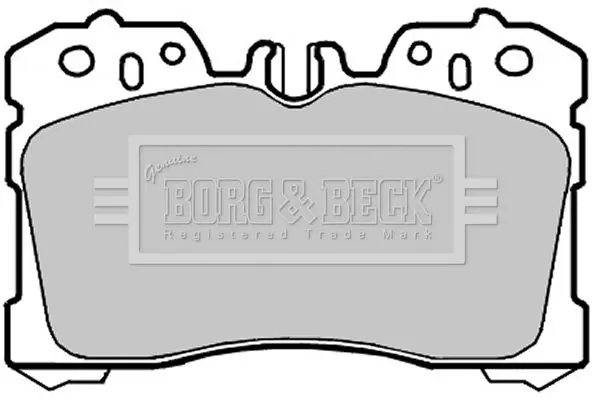 Handler.Part Brake pad set, disc brake BORG & BECK BBP2127 1