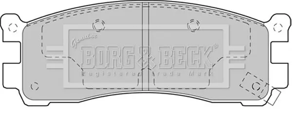 Handler.Part Brake pad set, disc brake BORG & BECK BBP2135 2