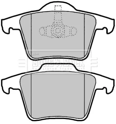 Handler.Part Brake pad set, disc brake BORG & BECK BBP2136 2