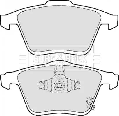 Handler.Part Brake pad set, disc brake BORG & BECK BBP2154 1