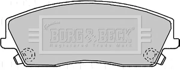 Handler.Part Brake pad set, disc brake BORG & BECK BBP2167 1