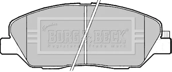 Handler.Part Brake pad set, disc brake BORG & BECK BBP2176 2