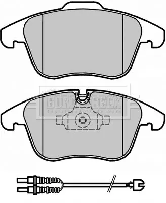 Handler.Part Brake pad set, disc brake BORG & BECK BBP2184 2