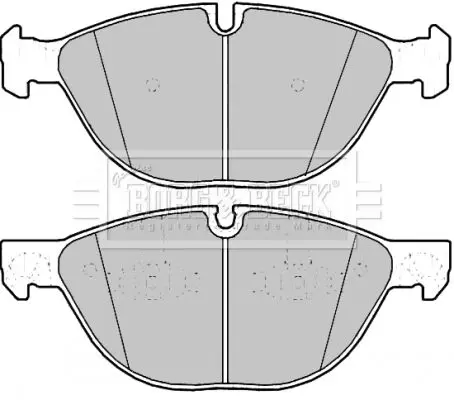 Handler.Part Brake pad set, disc brake BORG & BECK BBP2187 1