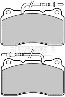 Handler.Part Brake pad set, disc brake BORG & BECK BBP2192 1